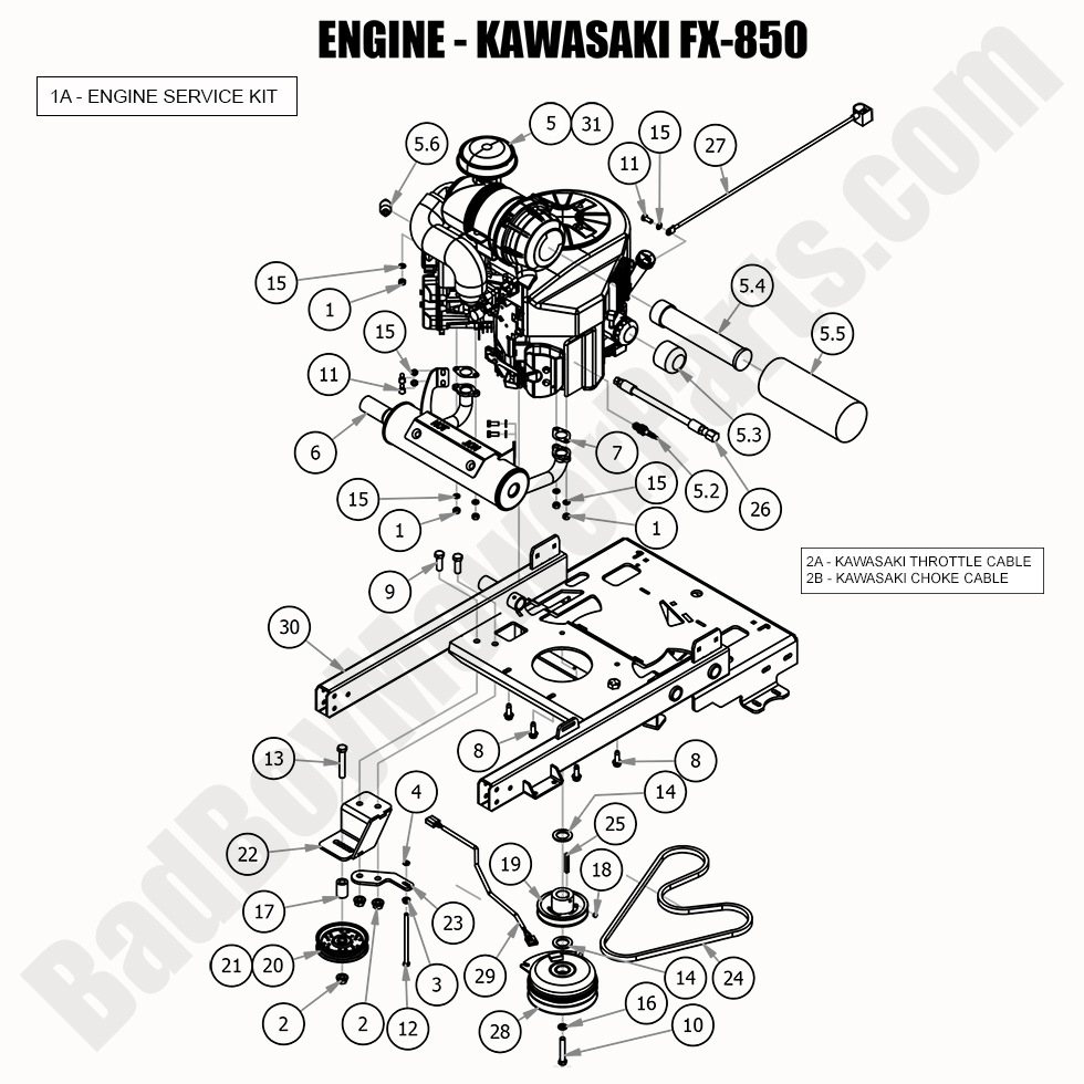 2020 Revolt - Engine - Kawasaki FX850V
